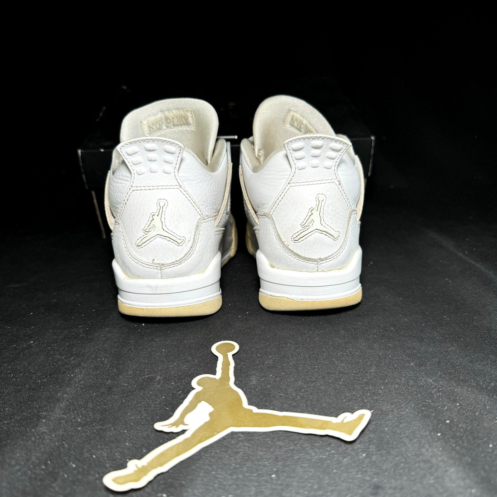 Air Jordan 4 Retro GS White Oreo 2021 Kids Shoes - Size 4.5