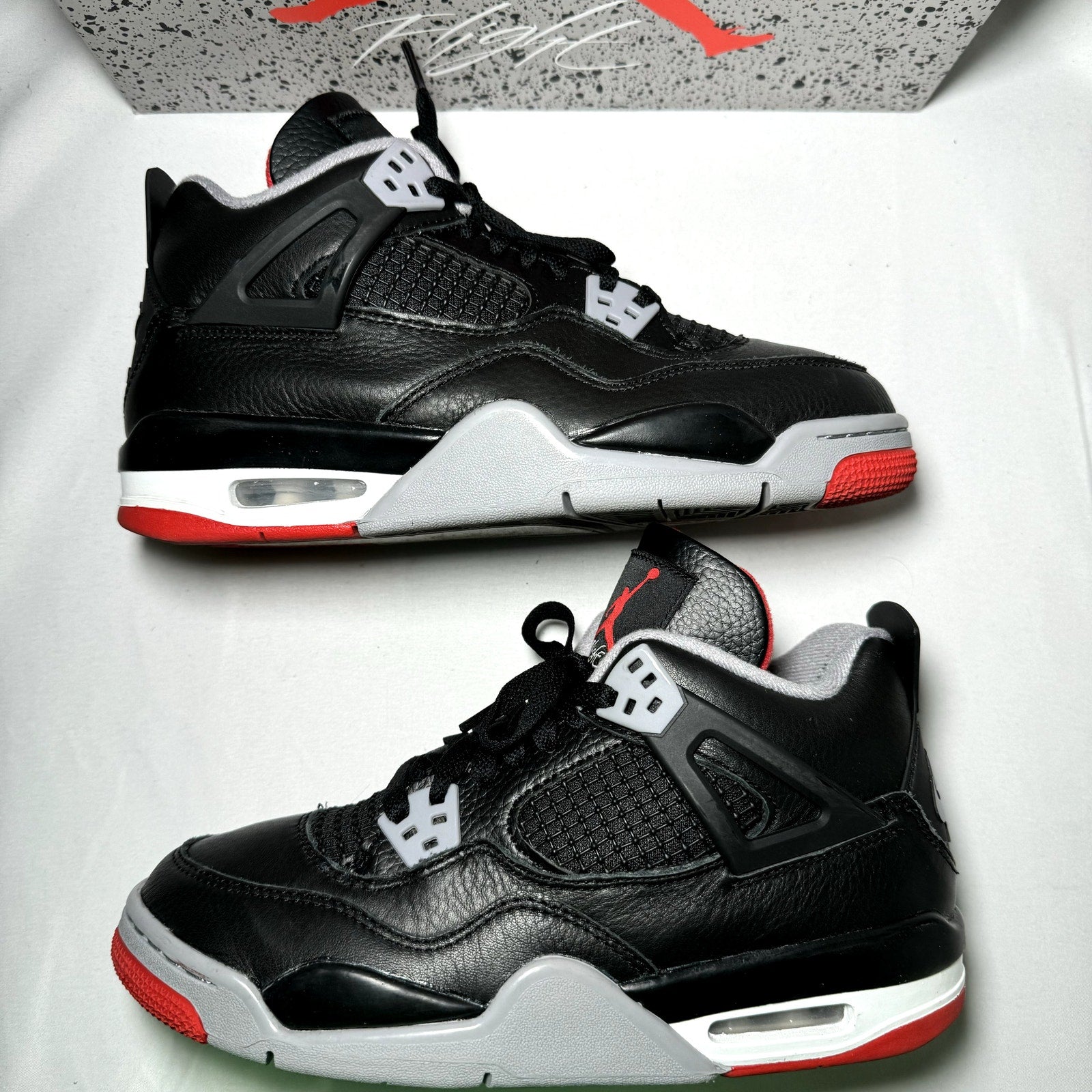 Air Jordan 4 Retro GS Bred Reimagined Kids Shoes - Size 6.5