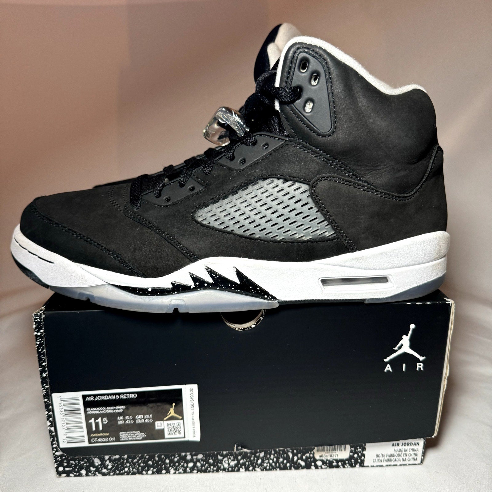 Air Jordan 5 Retro Oreo 2021 Men's Shoes - Size 11.5