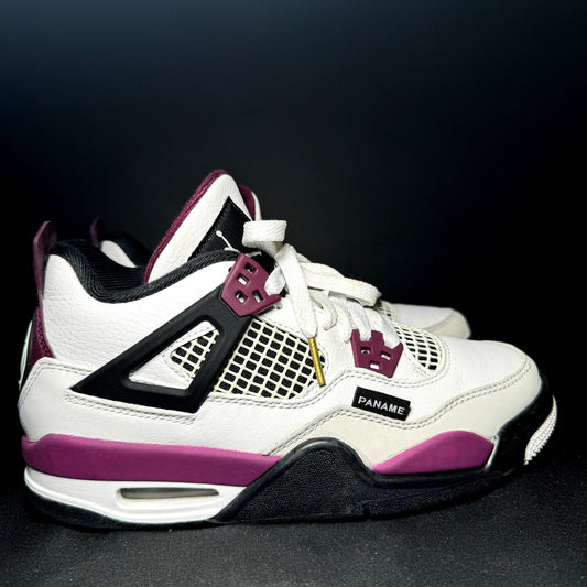 Paris Saint-Germain x Nike Air Jordan 4 Retro GS Bordeaux Kids Shoes - Size 5