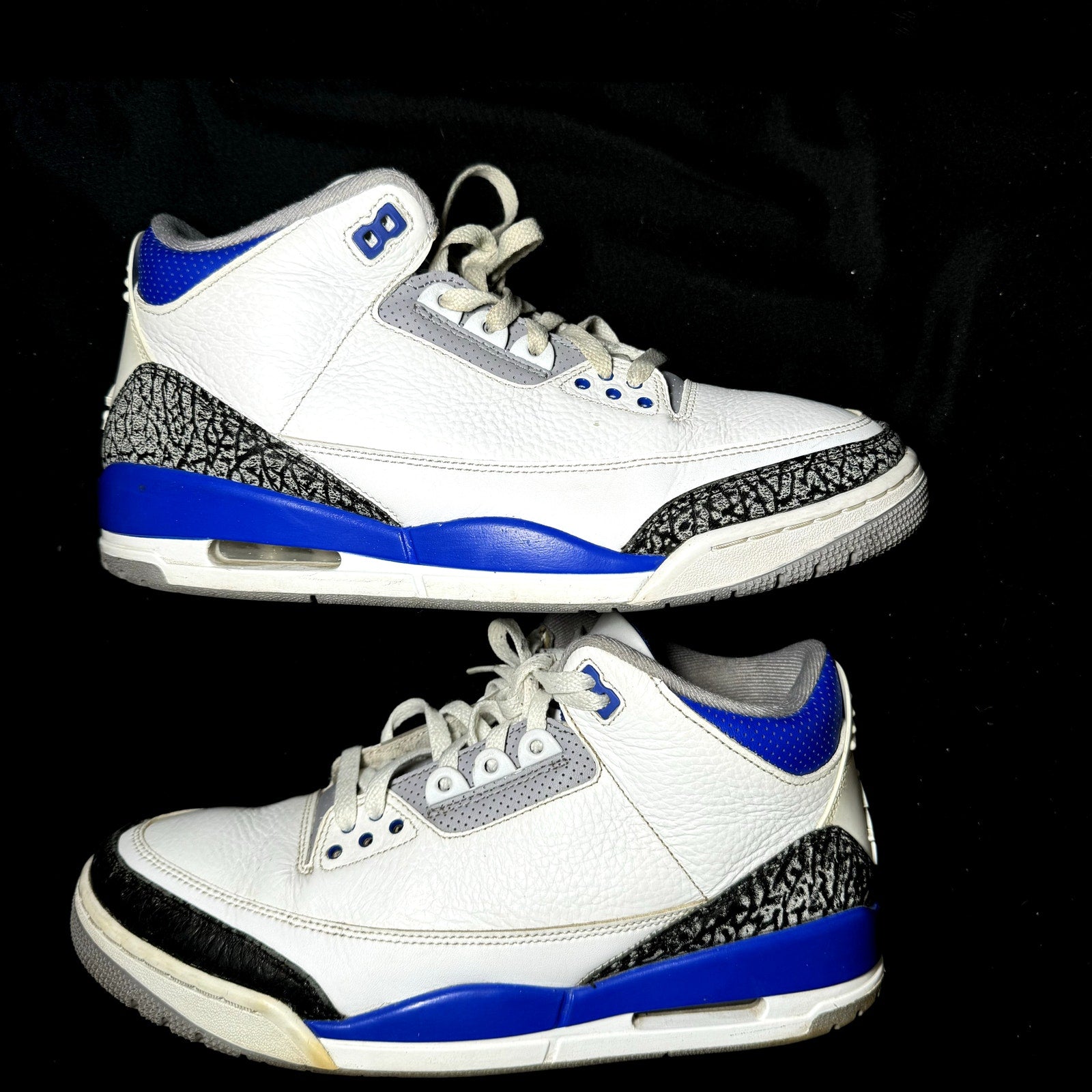 Air Jordan 3 Retro Racer Blue Men's Shoes - Size 10.5