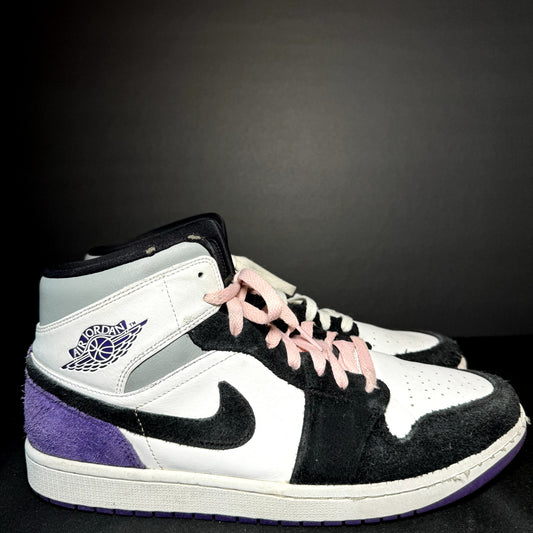 Air Jordan 1 Mid SE Varsity Purple Men's Shoes - Size 11