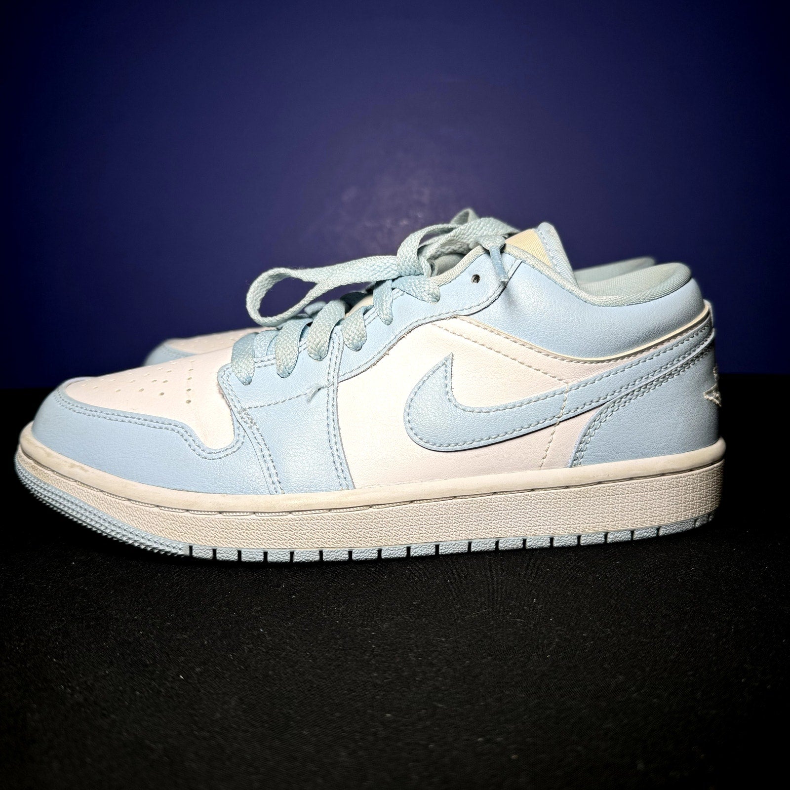 Air Jordan 1 Low Ice Blue Women's Shoes - Size 7.5