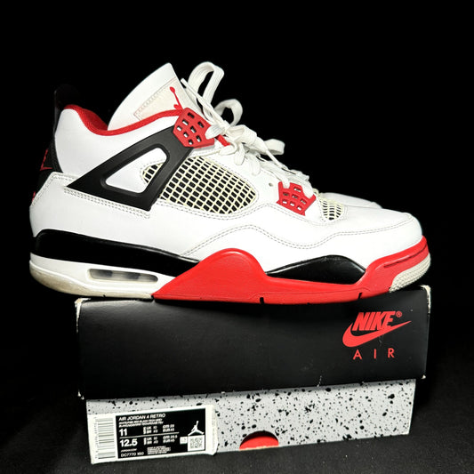 Air Jordan 4 Retro OG Fire Red 2020 Men's Shoes  - Size 11