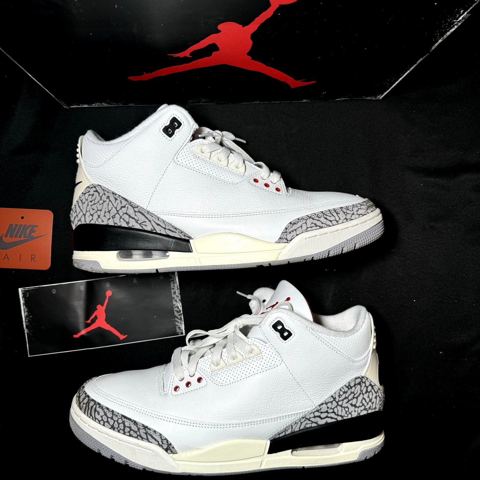 Air Jordan 3 Retro White Cement Reimagined Men's Shoes - Size 12