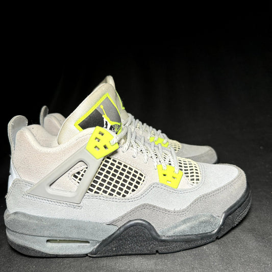 Air Jordan 4 Retro SE GS Neon 95 2020 Kids Shoes - Size 4