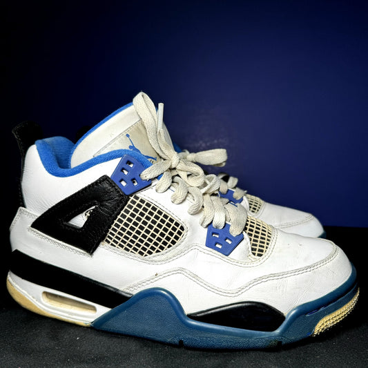 Air Jordan 4 Retro GS Motorsports Kids Shoes - Size 6