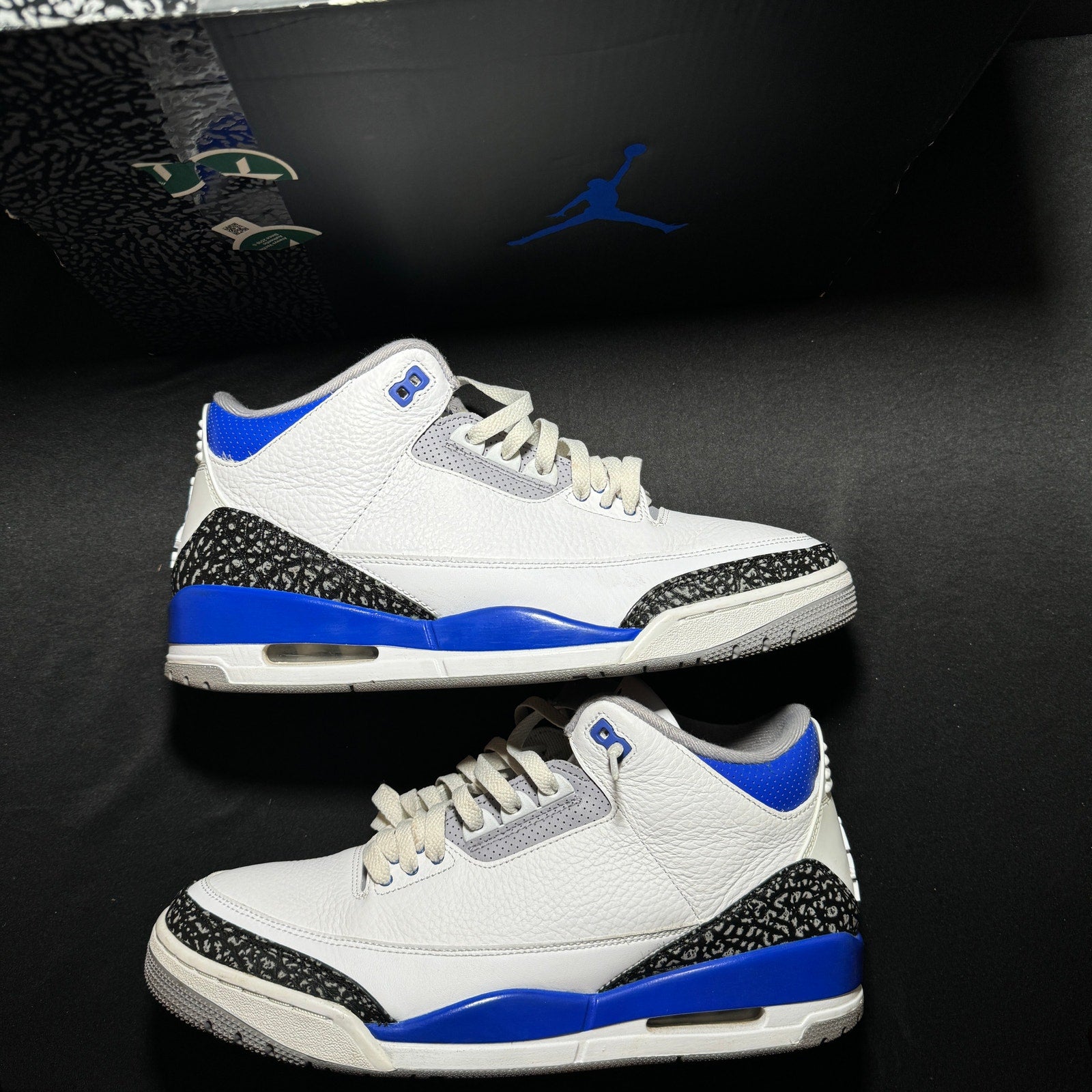 Air Jordan 3 Retro Racer Blue Men's Shoes - Size 12