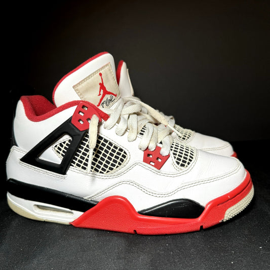 Air Jordan 4 Retro OG GS Fire Red 2020 Kids Shoes - Size 6