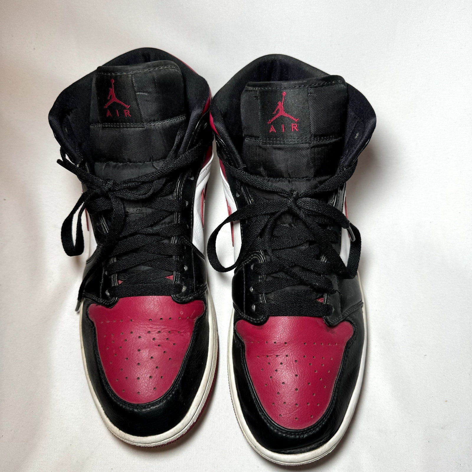 Air Jordan 1 Mid Noble Red Men's Shoes - Size 11