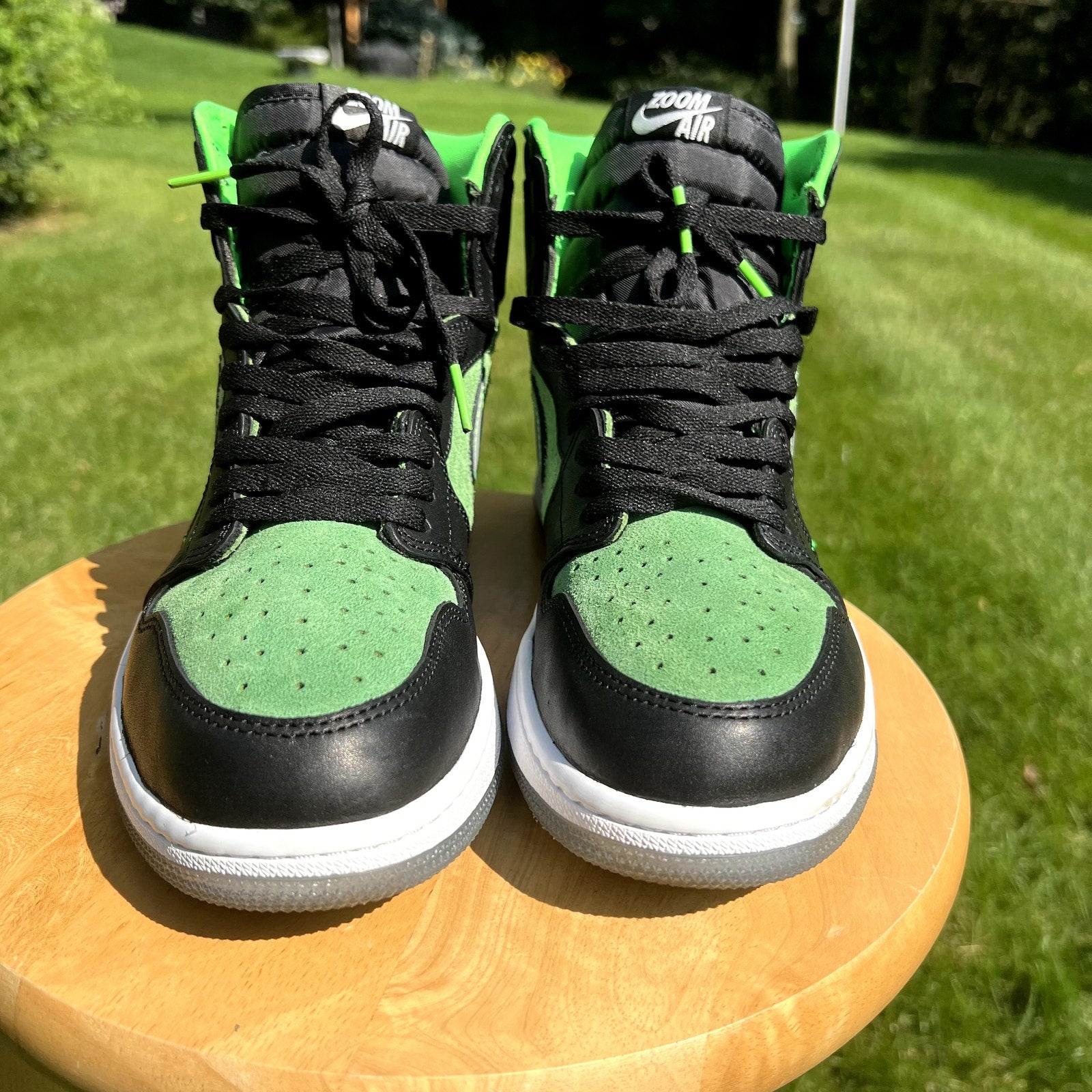 Air Jordan 1 High Zoom Zen Green Men's Shoes - Size 10.5