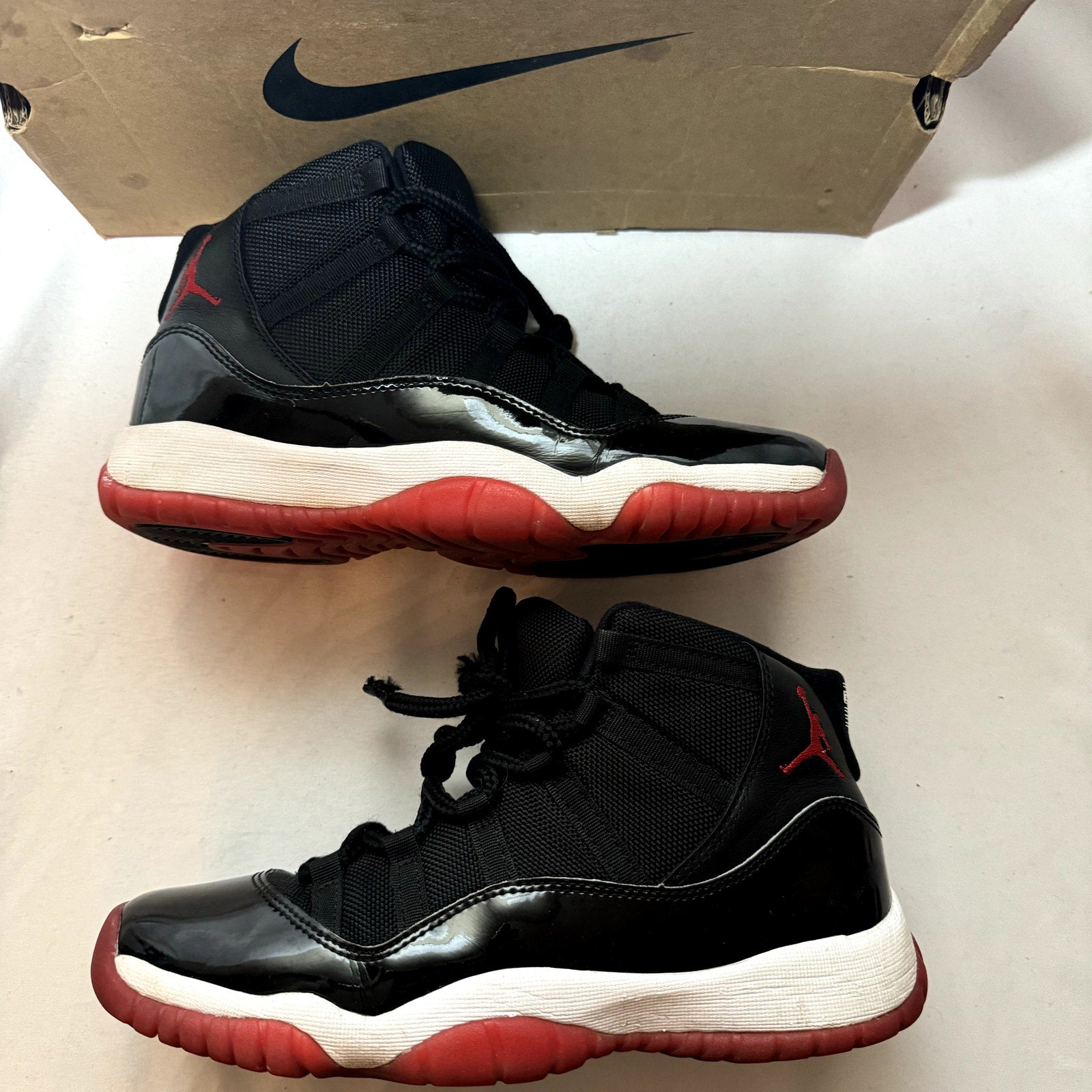 Air Jordan 11 Retro GS Bred 2019 Kids Shoes - Size 7