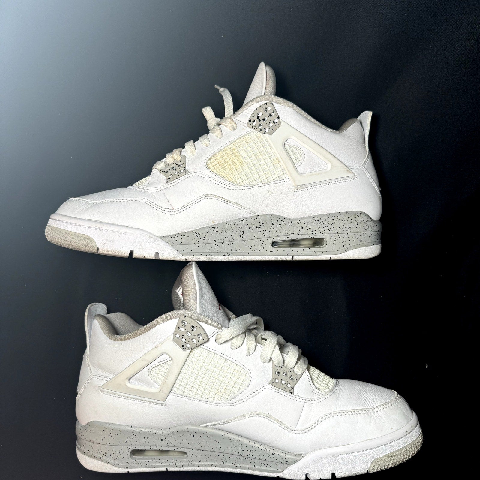 Air Jordan 4 Retro White Oreo Men's Shoes - Size 14