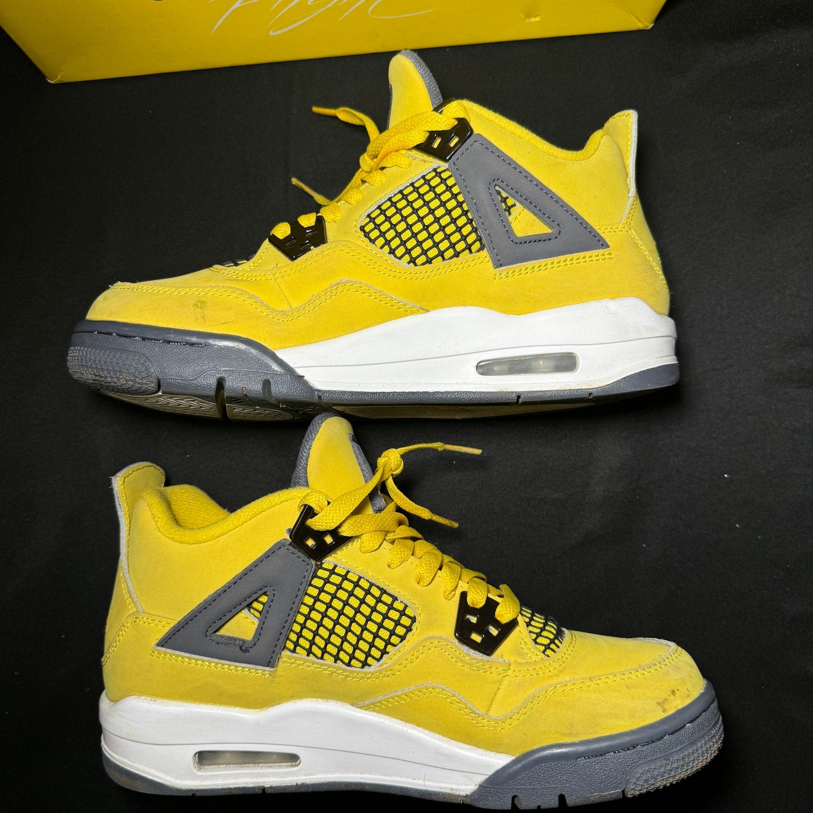 Air Jordan 4 Retro GS Lightning 2021 Kids Shoes - Size 6