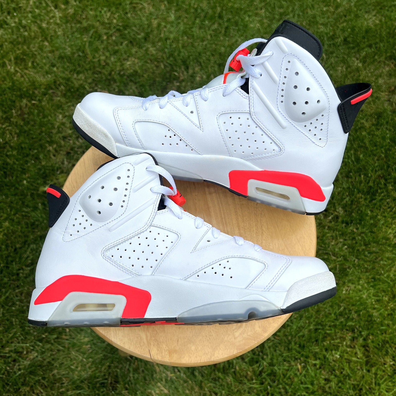 Air Jordan 6 Retro White Infrared 2014 Men's Shoes - Size 10.5