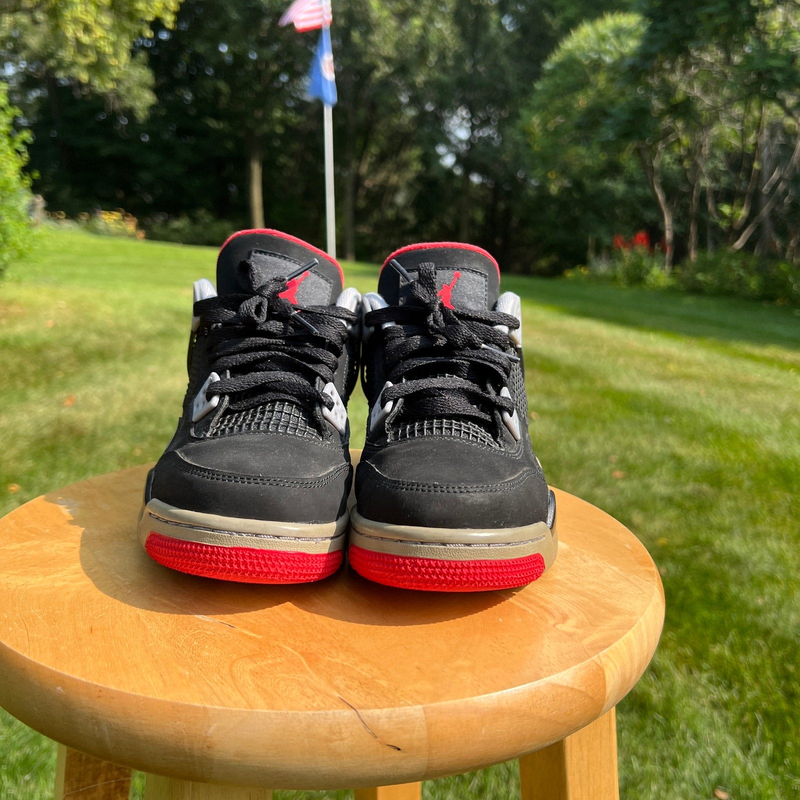 Air Jordan 4 Retro OG GS Bred 2019 Kids Shoes - Size 5