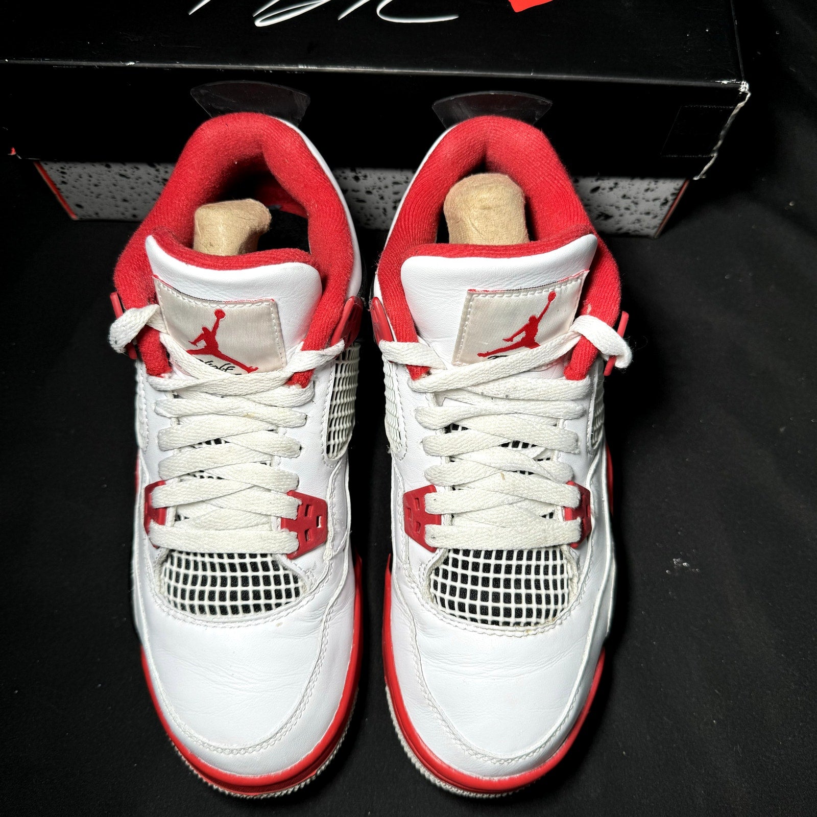 Air Jordan 4 Retro OG GS Fire Red 2020 Kids Shoes - Size 6.5