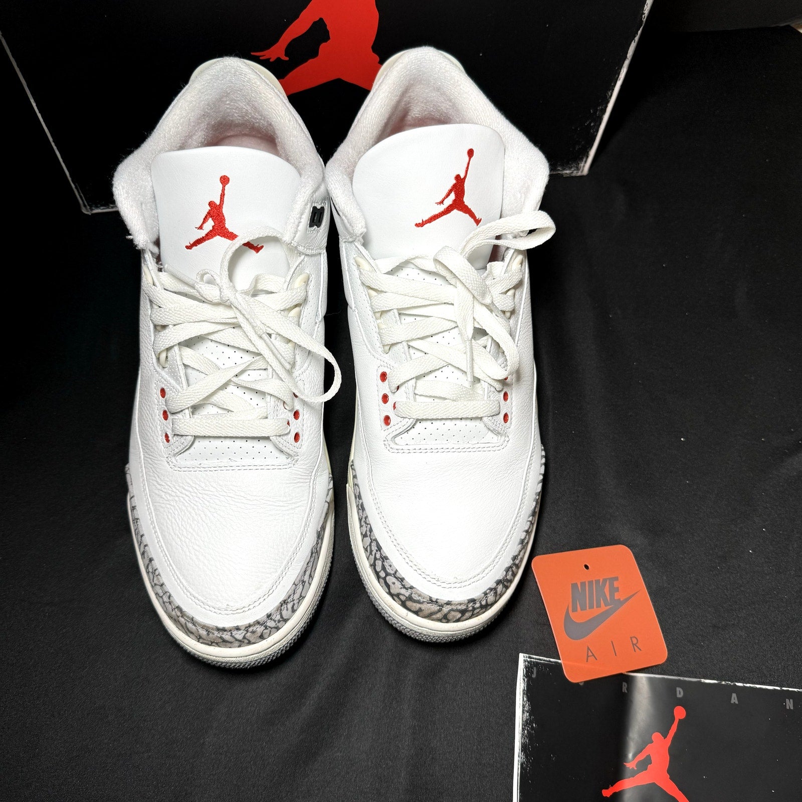 Air Jordan 3 Retro White Cement Reimagined Men's Shoes - Size 12