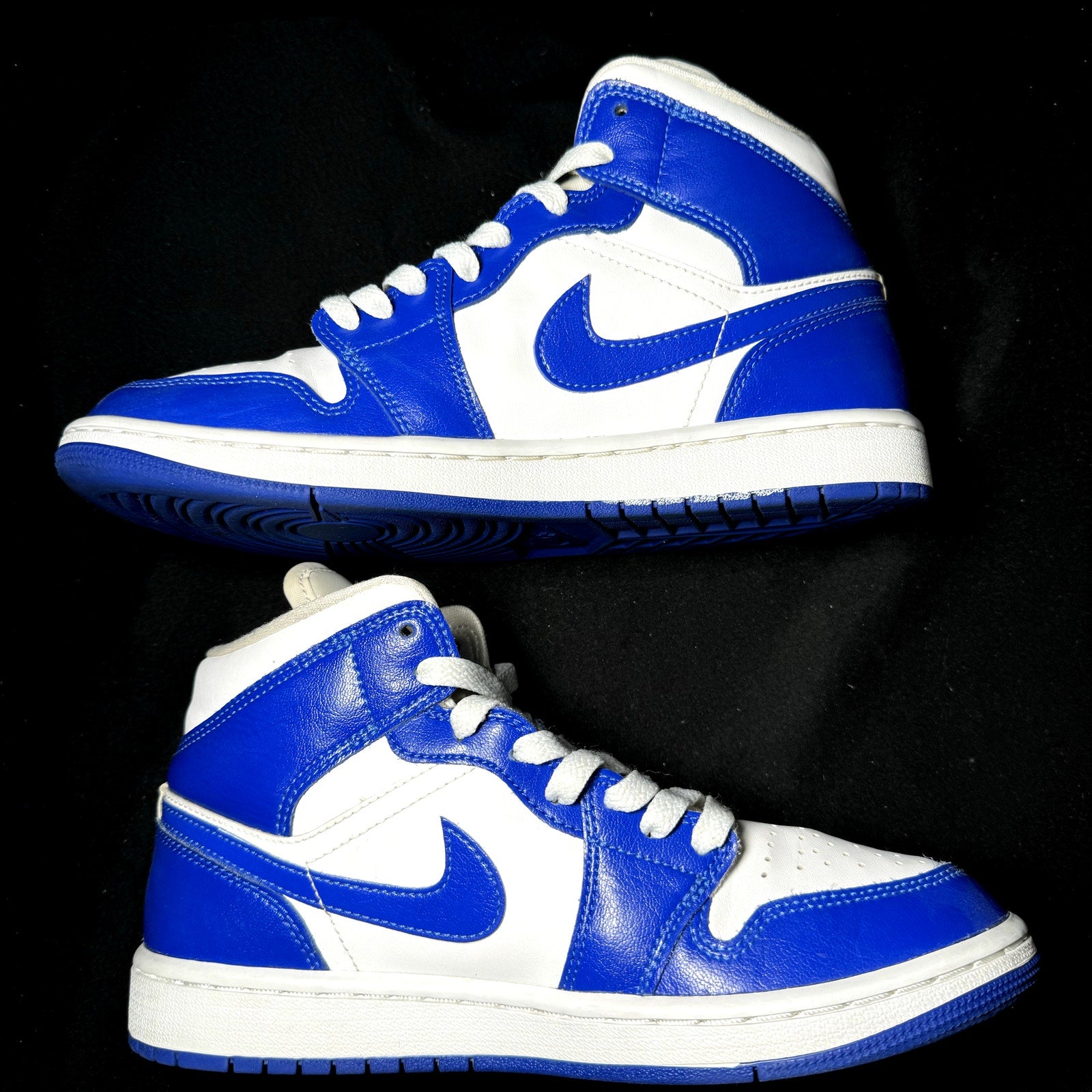 Air Jordan 1 Mid Kentucky Blue Women's Shoes - Size 7.5