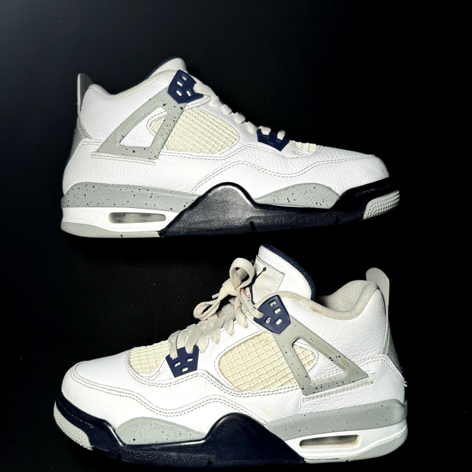 Air Jordan 4 Retro GS Midnight Navy 2022 Kids Shoes  - Size 6.5