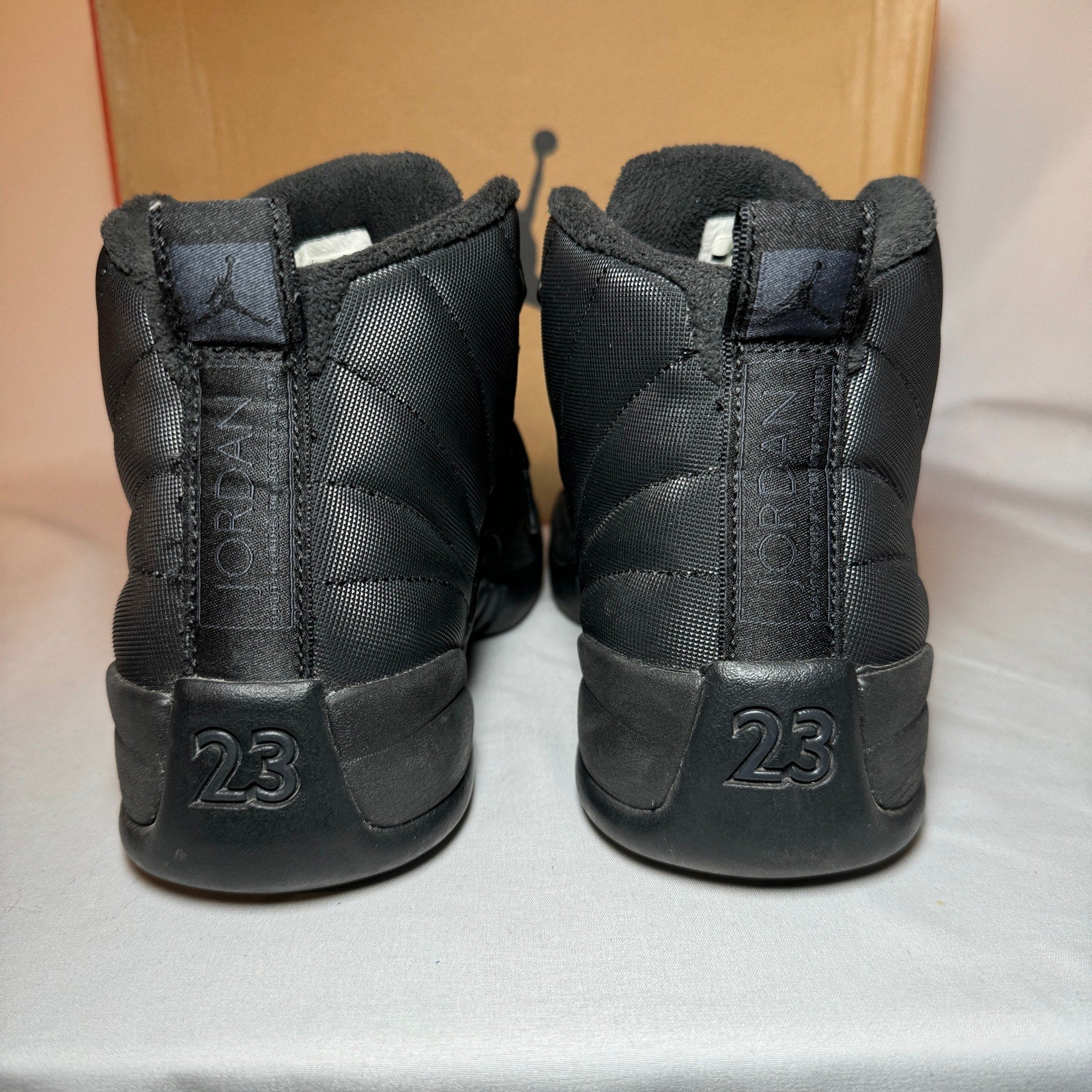 Air Jordan 12 Retro Winterized Triple Black Men's Shoes - Size 8.5