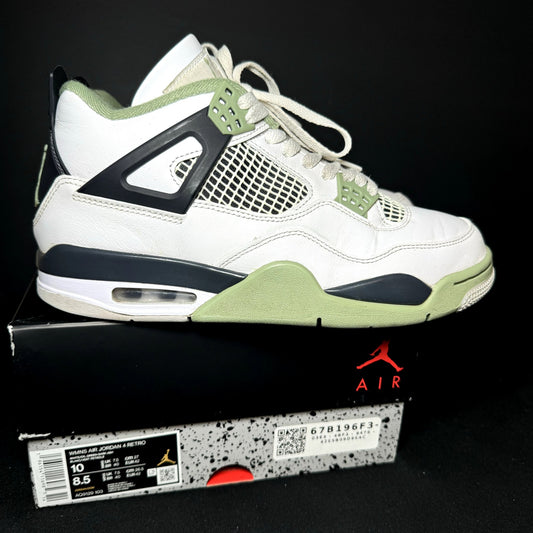 Air Jordan 4 Retro Seafoam Women's Shoes - Size 10