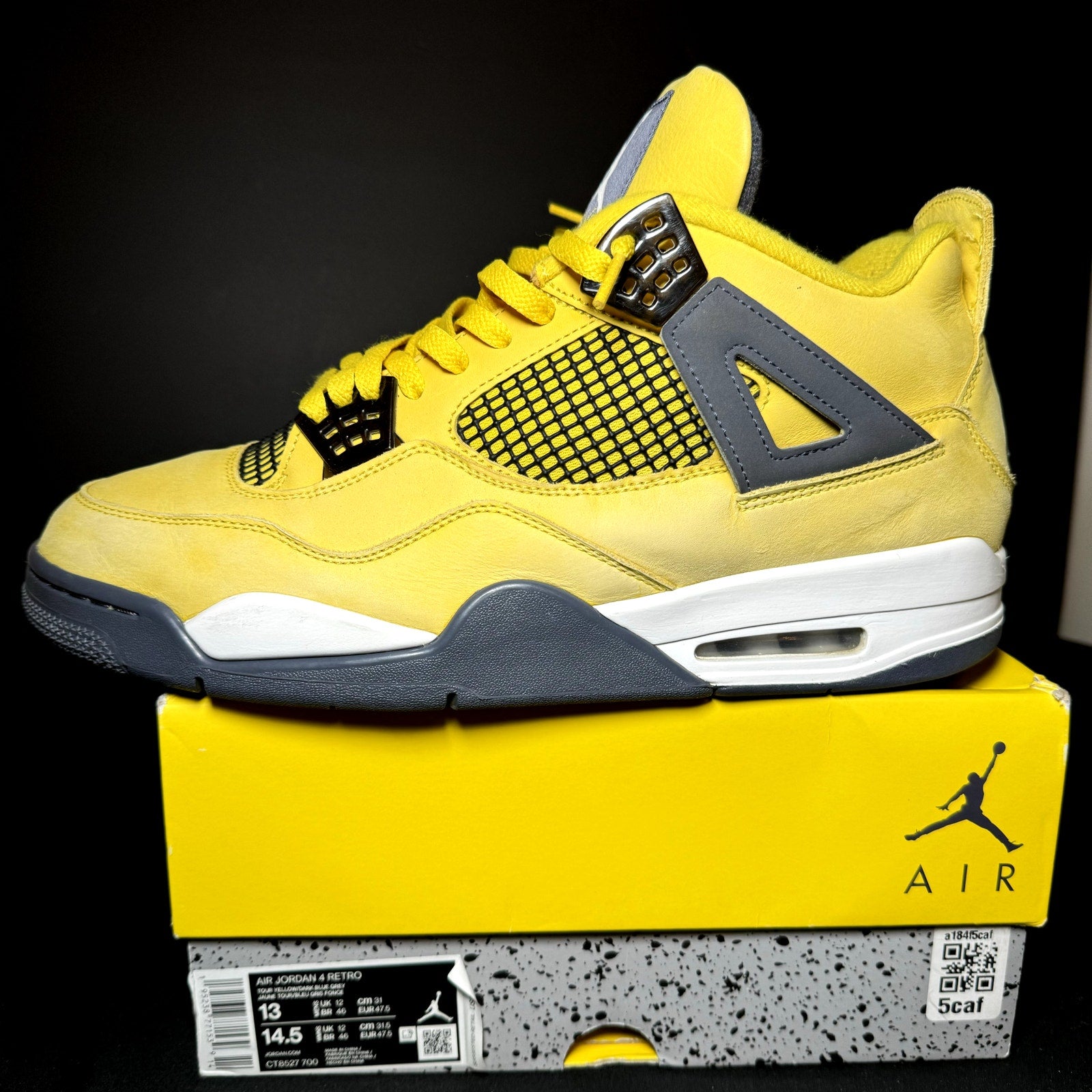 Air Jordan 4 Retro Lightning 2021 Men's Shoes - Size 13