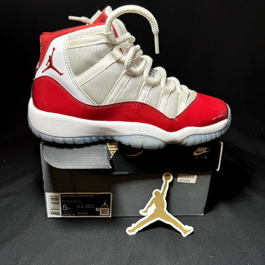 Air Jordan 11 Retro GS Cherry 2022 Kids Shoes - Size 5