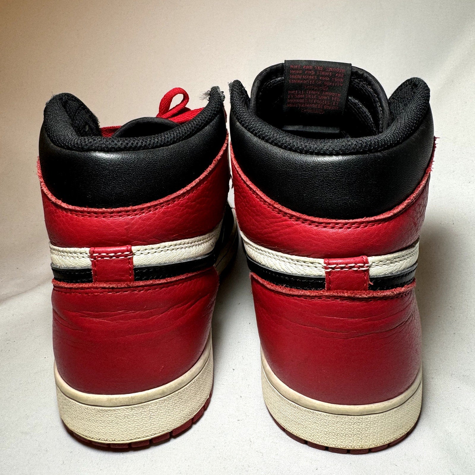 Air Jordan 1 Retro High OG Bred Toe Men's Shoes - Size 10.5