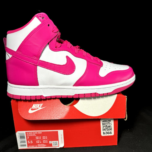 Nike Dunk High Pink Prime 2021 Women's Shoes - Size 7