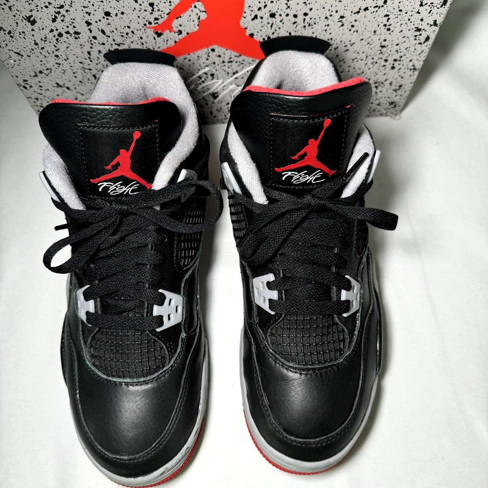 Air Jordan 4 Retro GS Bred Reimagined Kids Shoes - Size 7