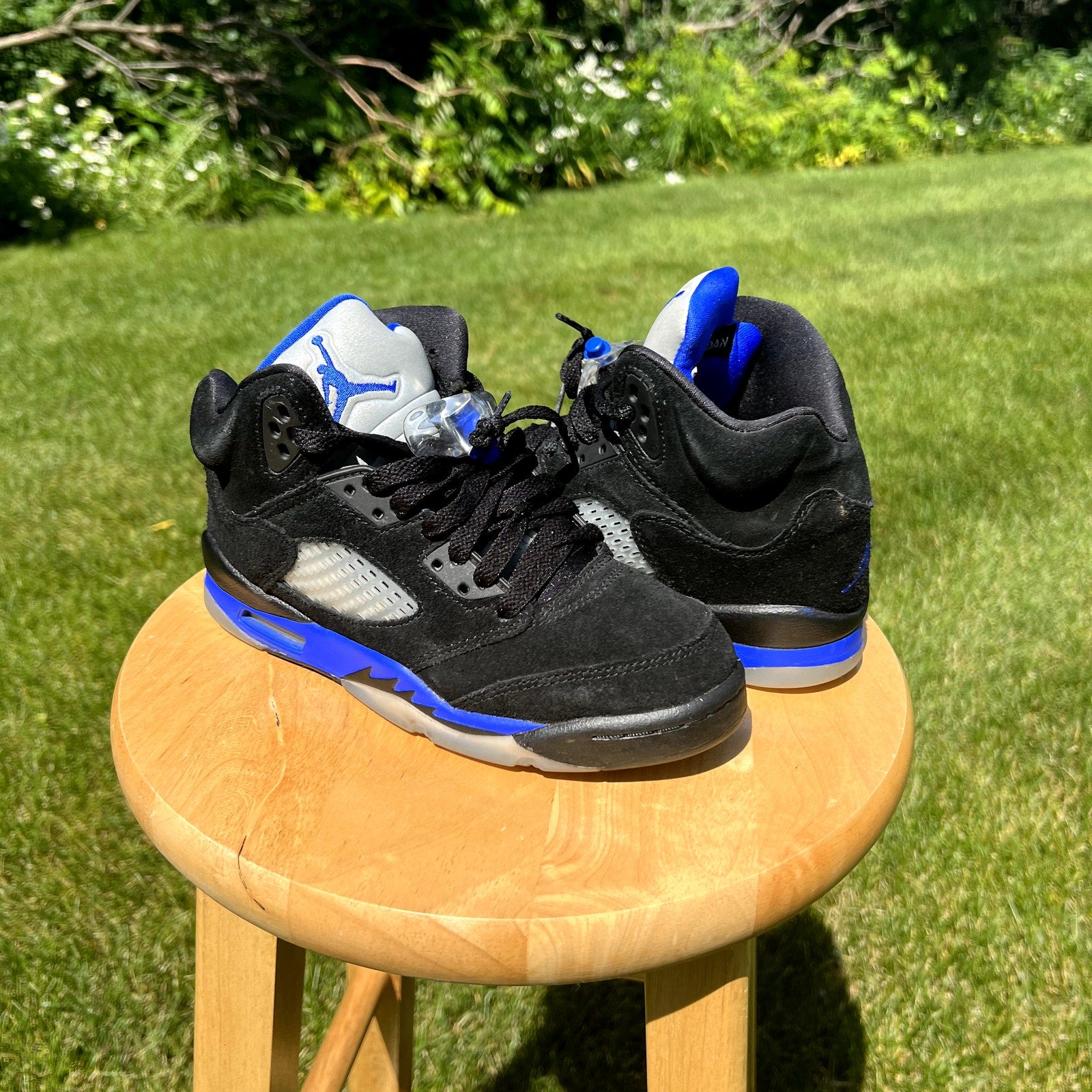 Air Jordan 5 Retro GS Racer Blue Kids Shoes - Size 4