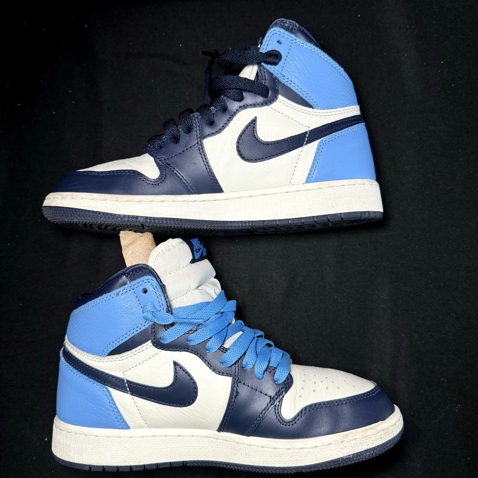 Air Jordan 1 Retro High OG GS Obsidian Kids Shoes - Size 5