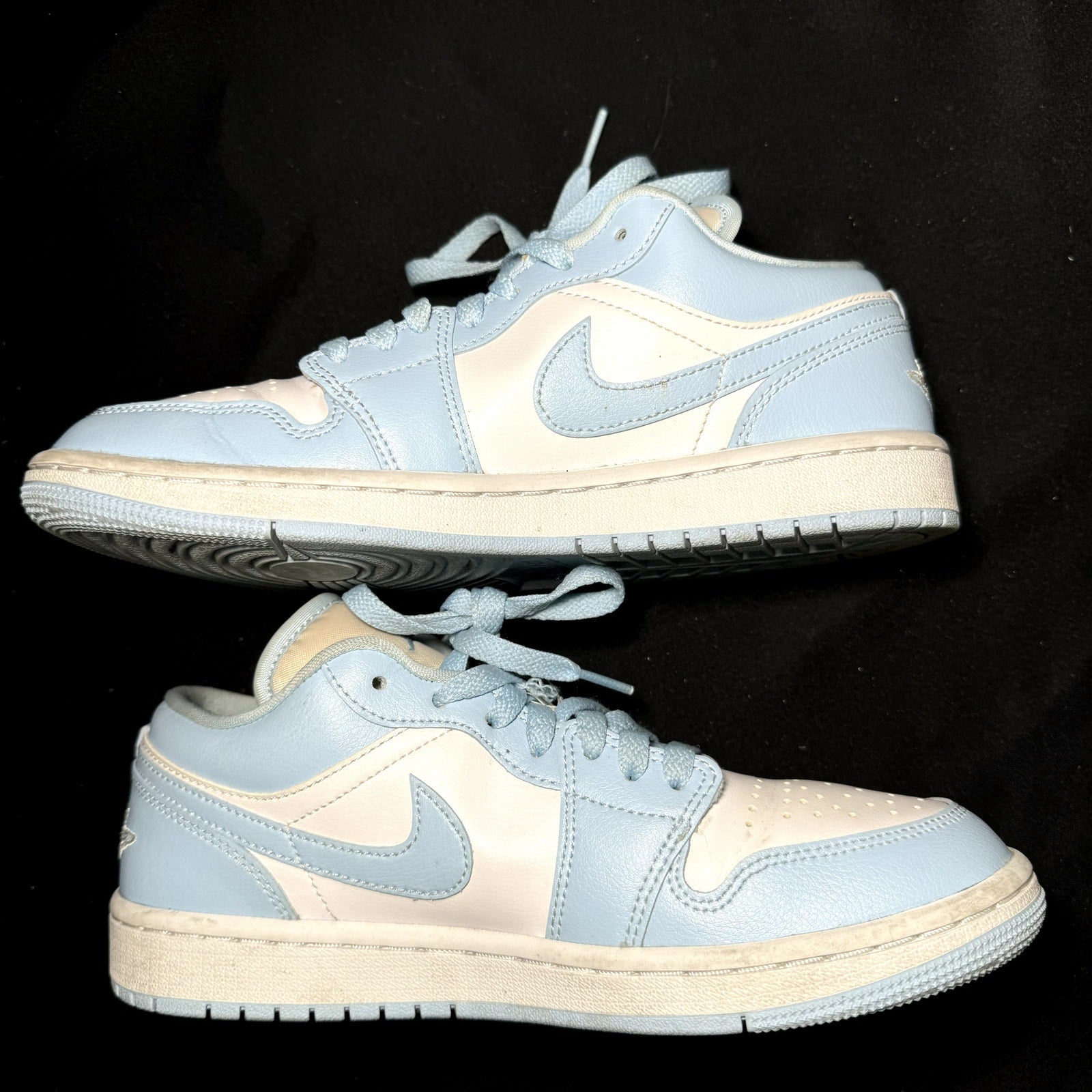 Air Jordan 1 Low Ice Blue Women's Shoes - Size 8