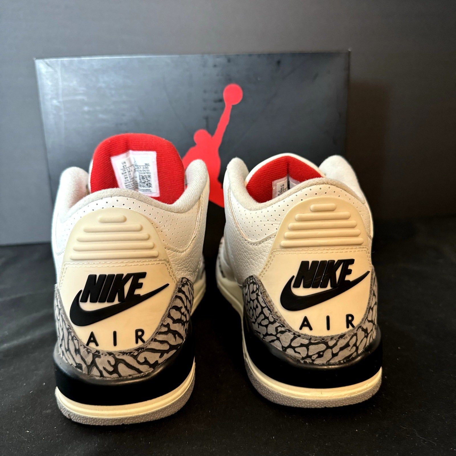 Air Jordan 3 Retro GS White Cement Reimagined Kids Shoes - Size 6