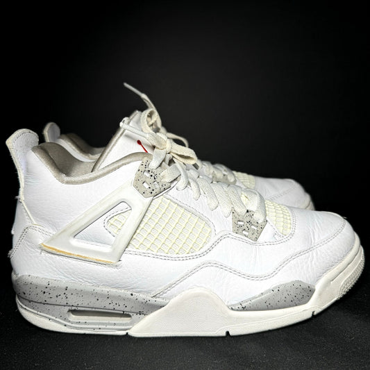 Air Jordan 4 Retro GS White Oreo Kids Shoes - Size 6