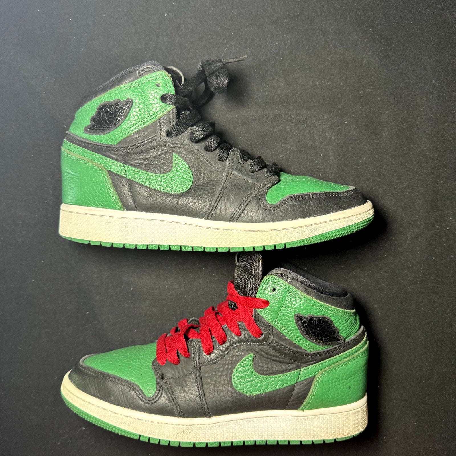 Air Jordan 1 Retro High OG GS Pine Green 2.0 Kids Shoes - Size 5