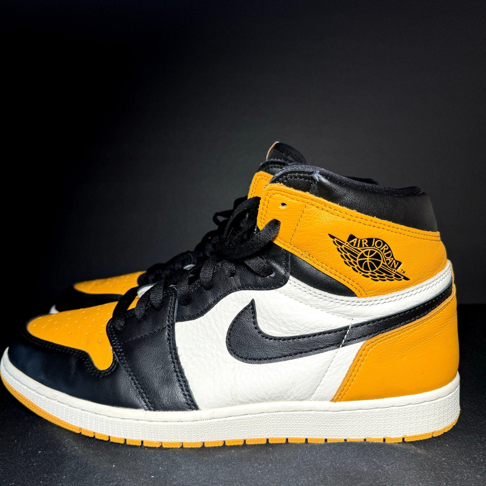 Air Jordan 1 Retro High OG Yellow Toe Men's Shoes - Size 13