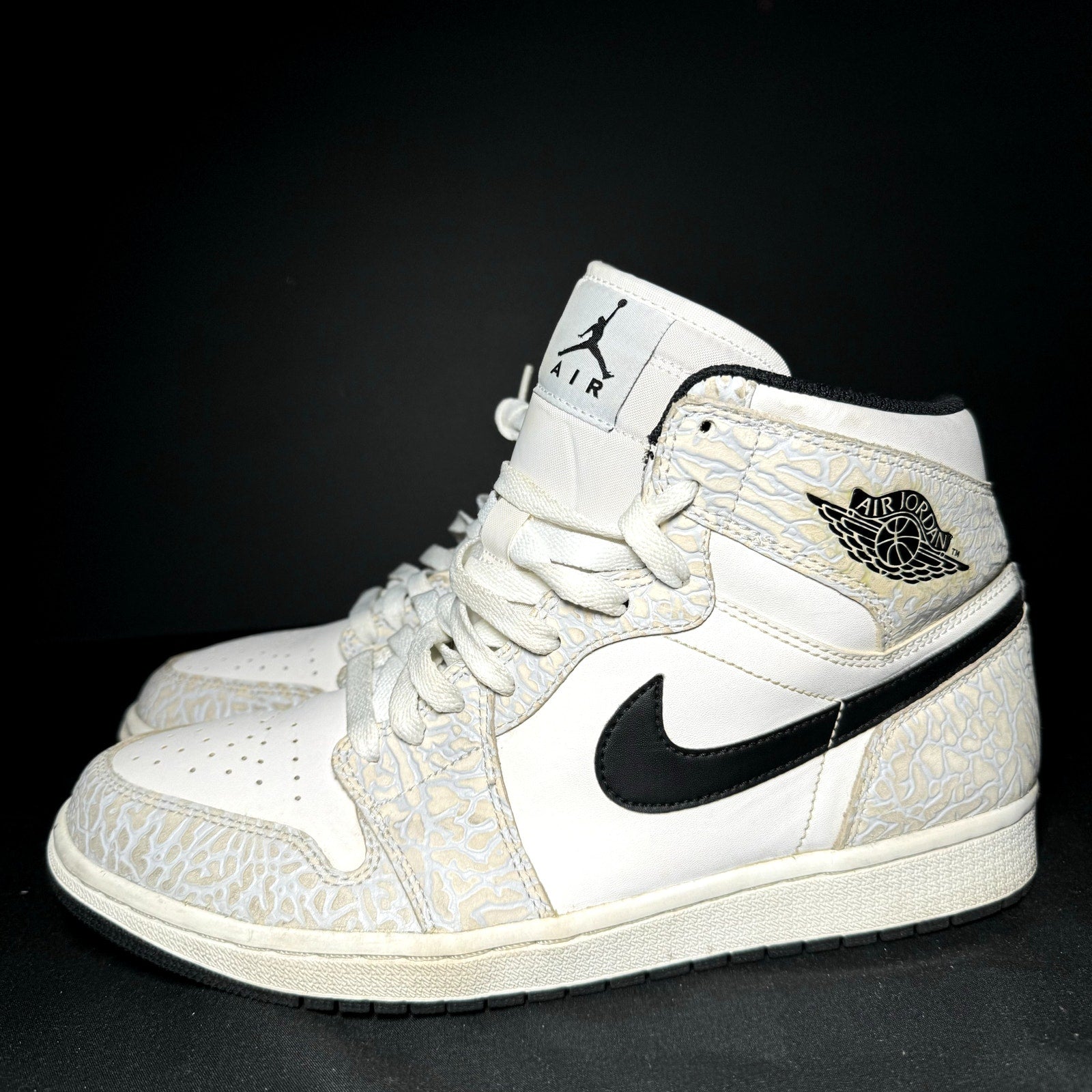 Air Jordan 1 Retro High White Elephant Men's Shoes - Size 9.5