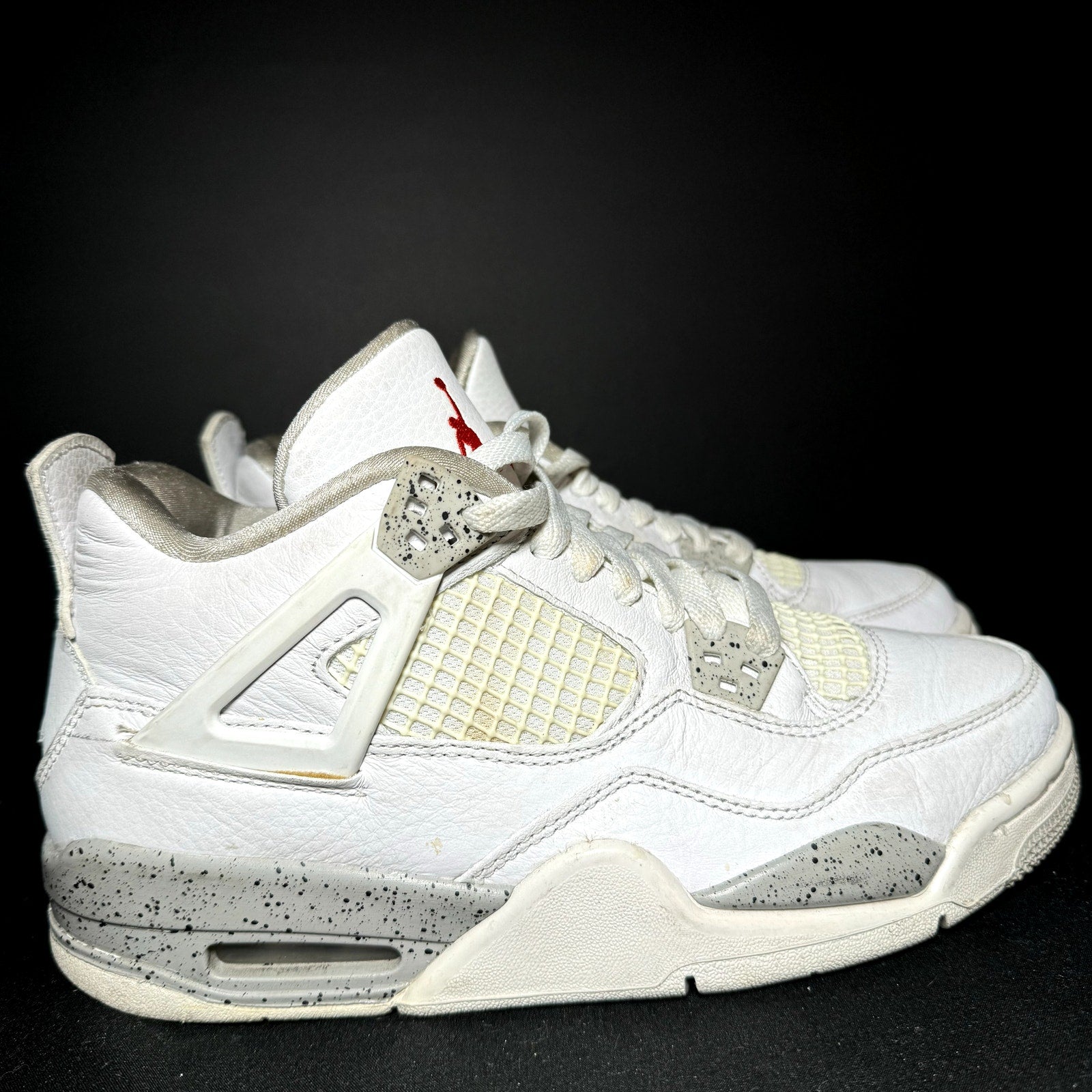 Air Jordan 4 Retro GS White Oreo Kids Shoes - Size 6