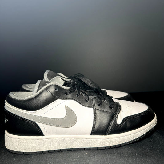 Air Jordan 1 Low GS Black Medium Grey Kids Shoes - Size 7