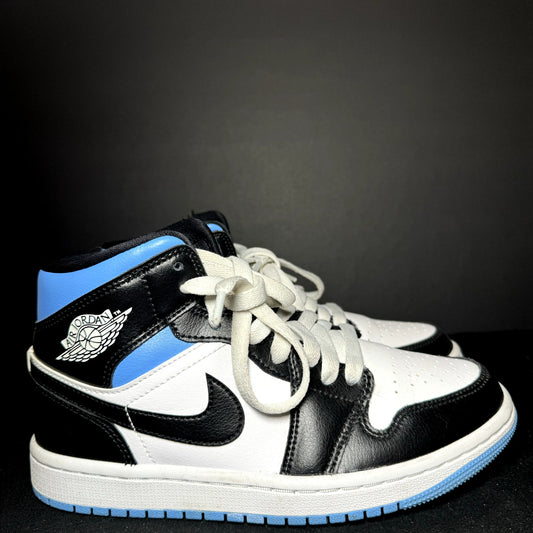 Air Jordan 1 Mid University Blue Women's Shoes - Size 6