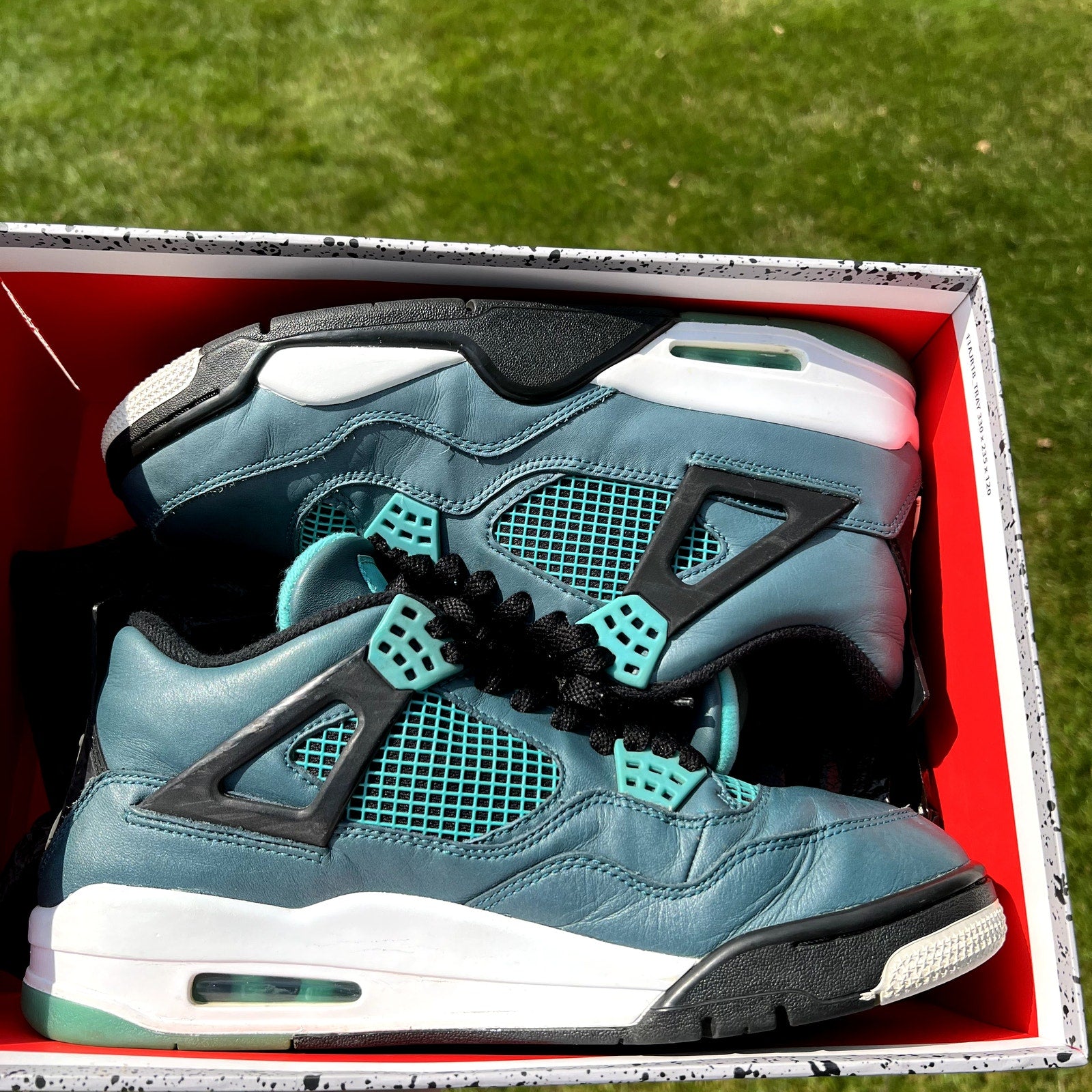 Air Jordan 4 Retro Teal Men's Shoes - Size 10.5