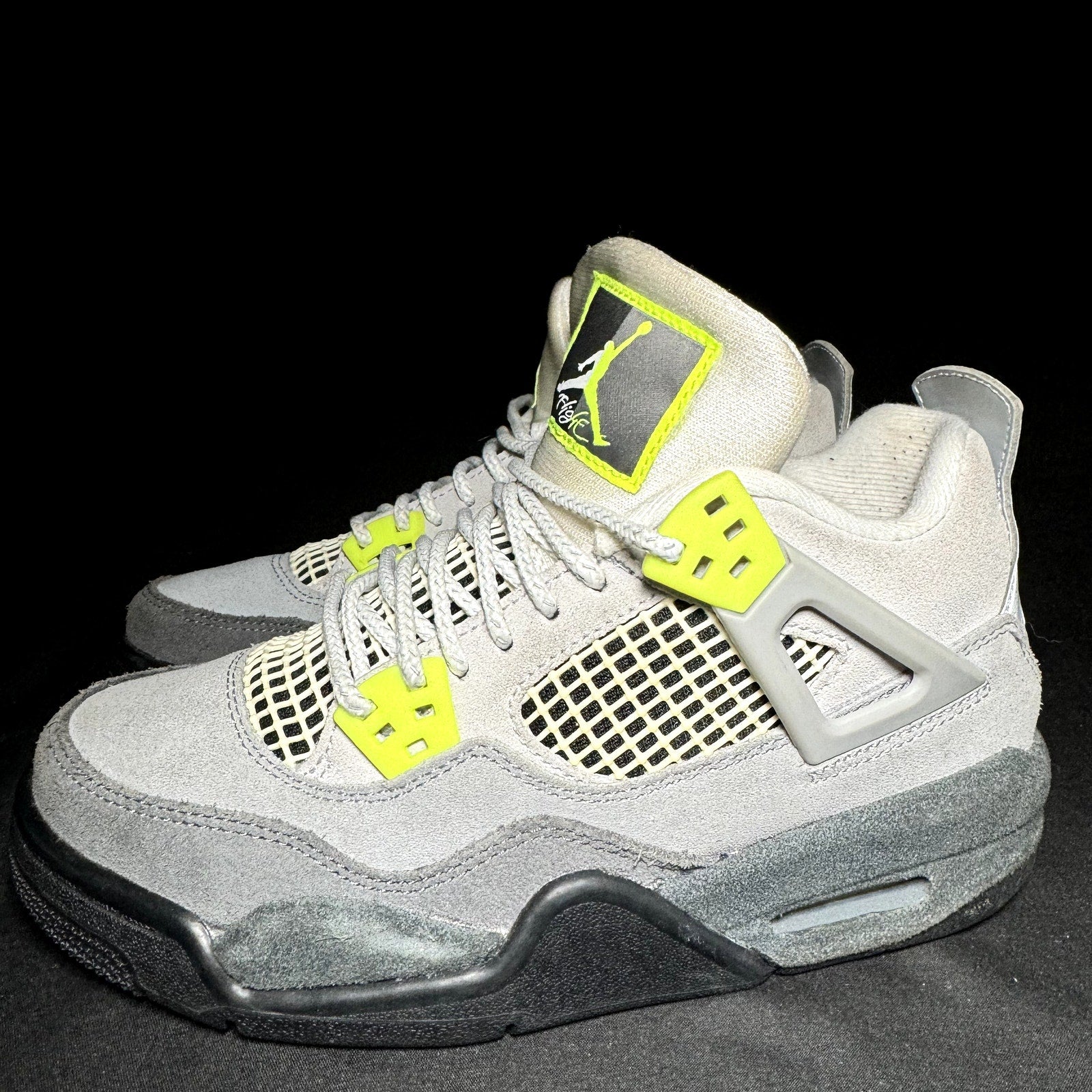 Air Jordan 4 Retro SE GS Neon 95 2020 Kids Shoes - Size 4