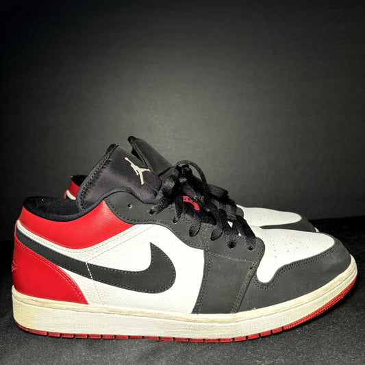 Air Jordan 1 Low Black Toe Men's Shoes - Size 13