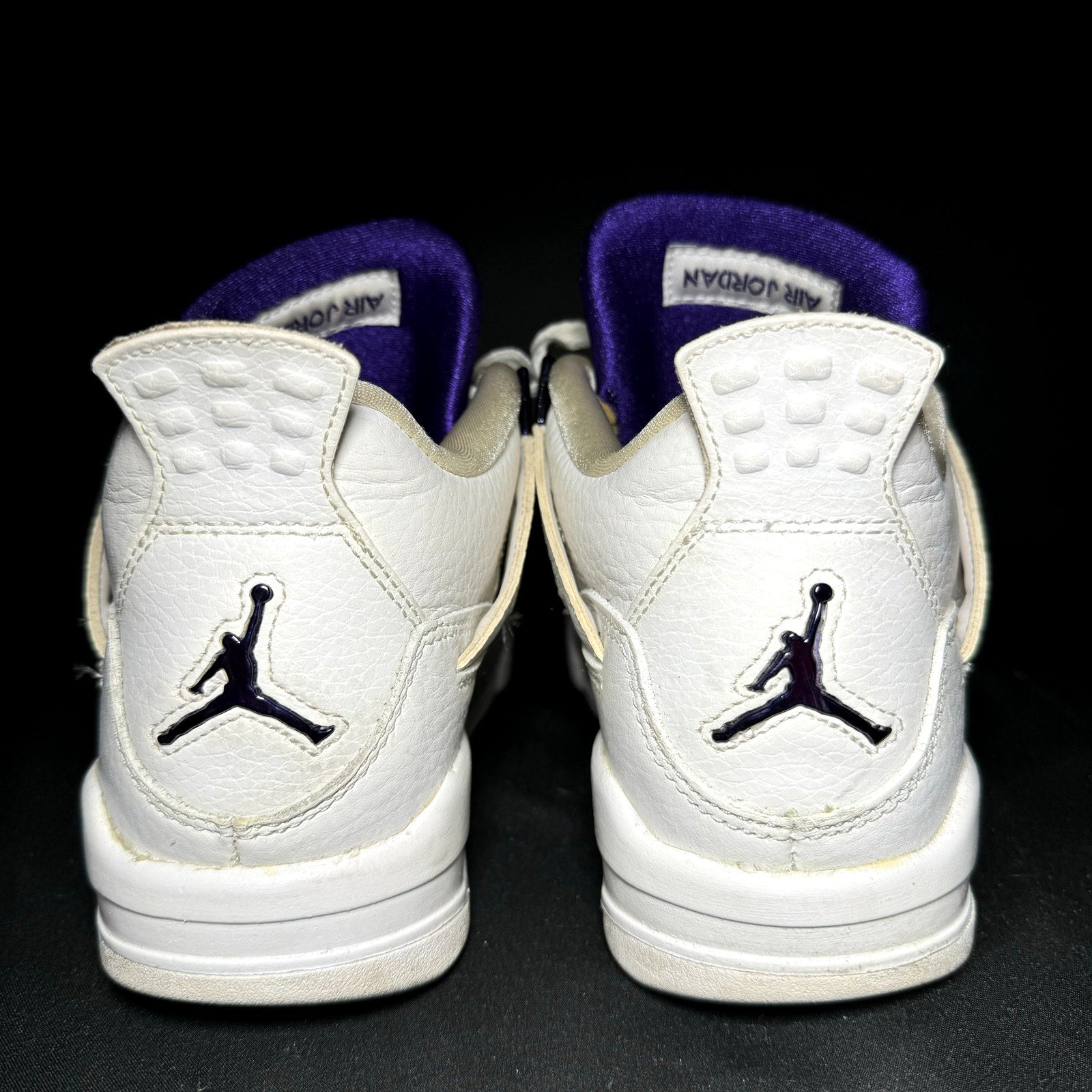 Air Jordan 4 Retro GS Purple Metallic Kids Shoes - Size 5