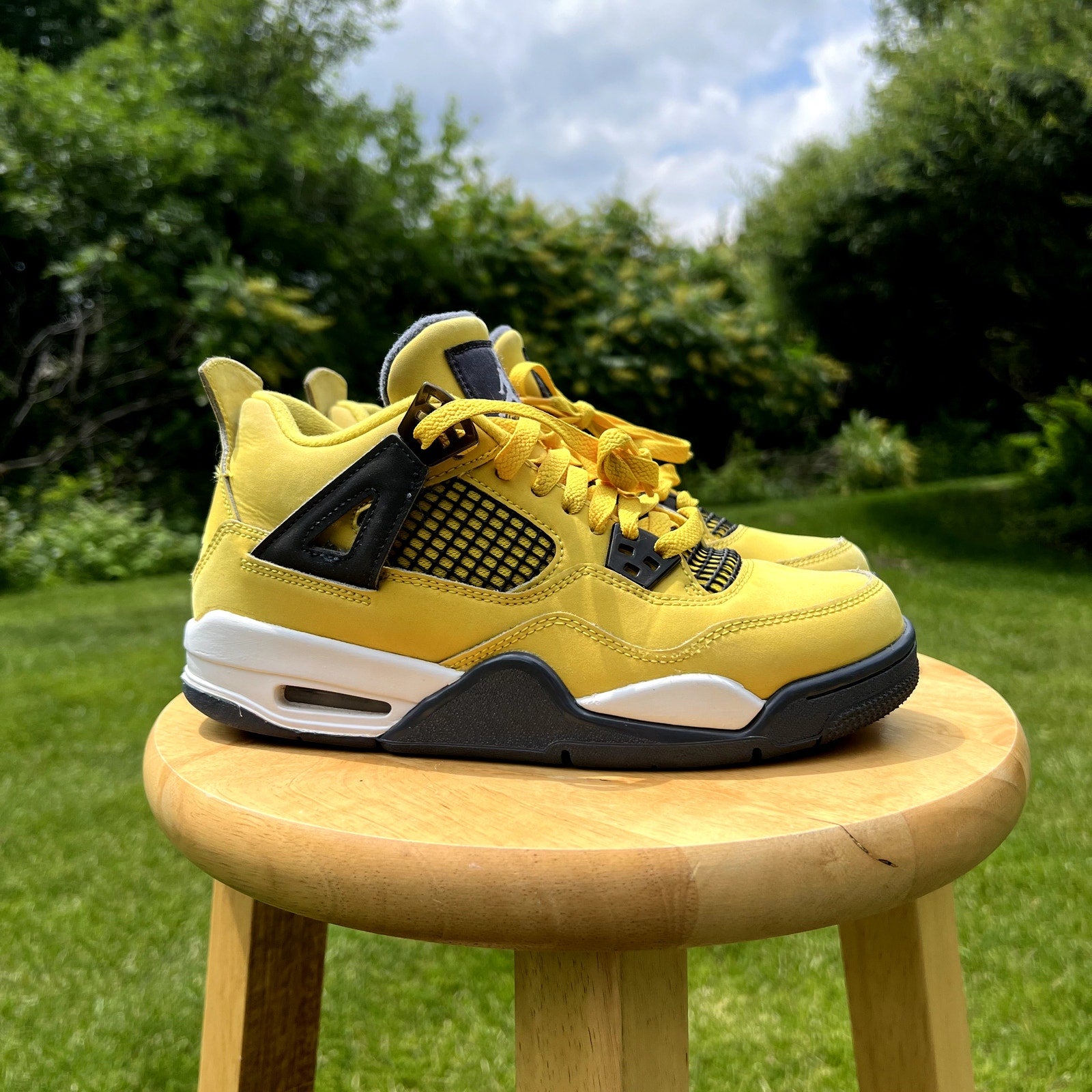 Air Jordan 4 Retro GS Lightning 2021 Kids Shoes - Size 5.5