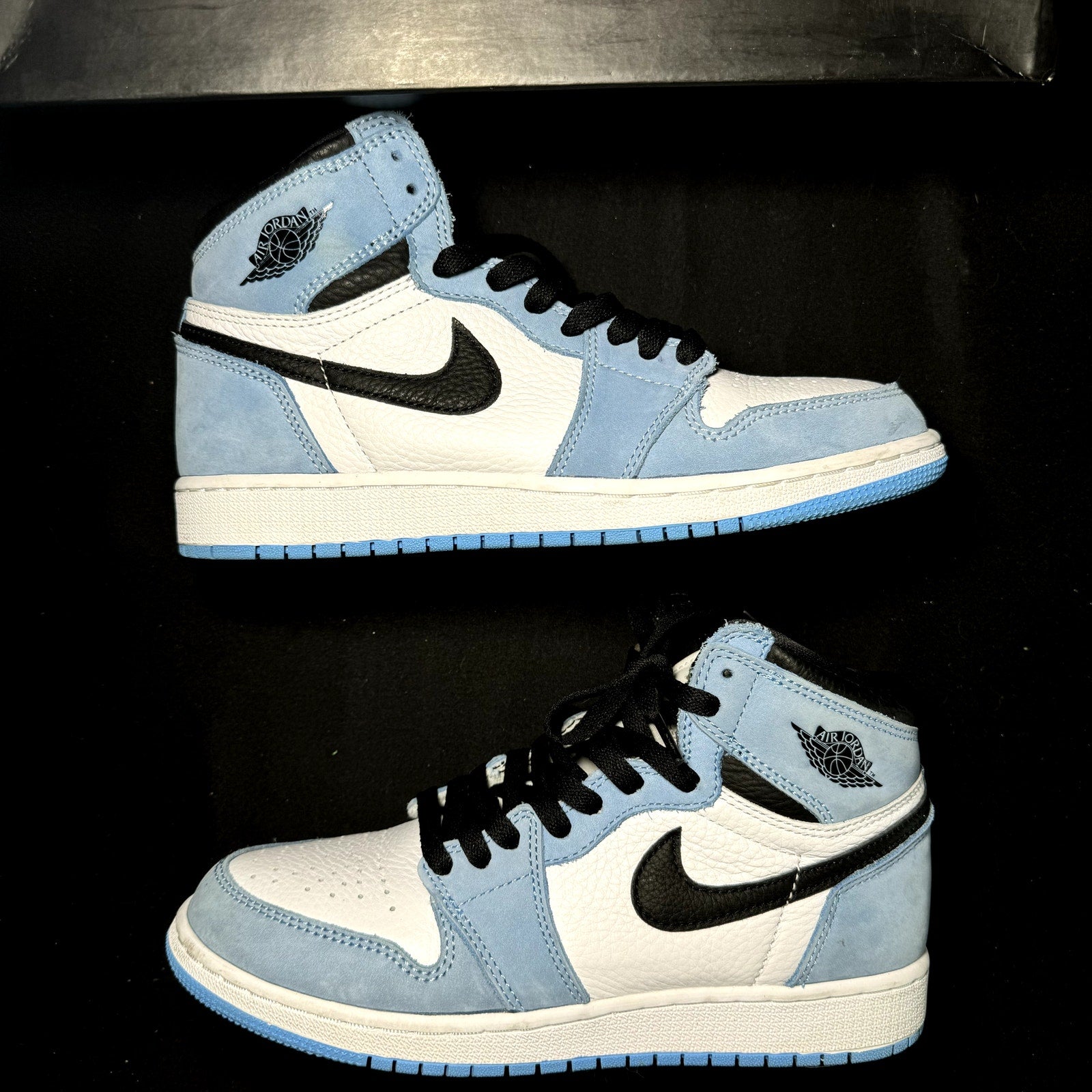 Air Jordan 1 Retro High OG GS University Blue Kids Shoes - Size 6.5