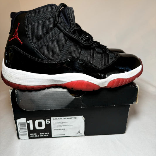 Air Jordan 11 Retro Bred 2012 Men's Shoes - Size 10.5