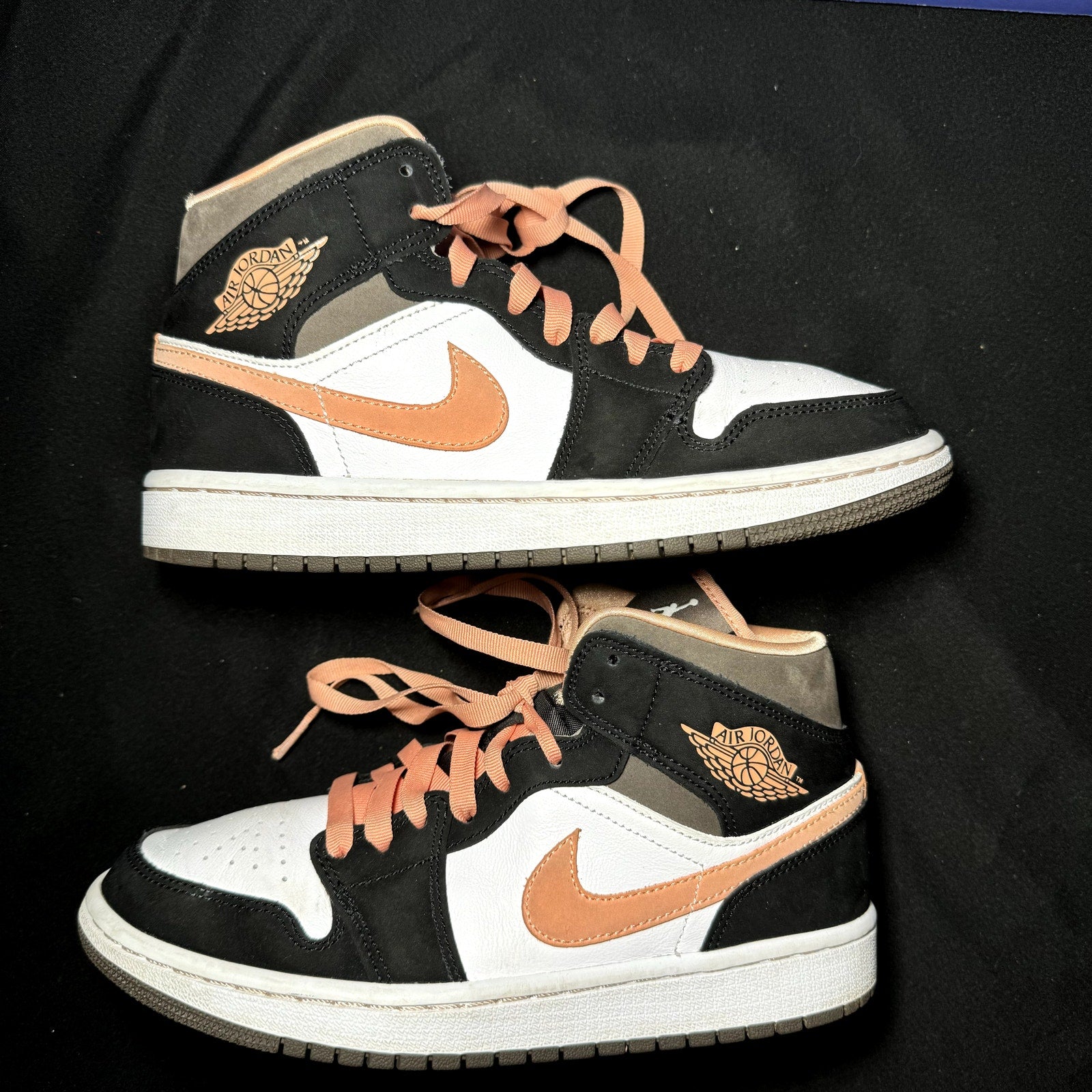 Air Jordan 1 Mid SE Peach Mocha Women's Shoes - Size 7.5